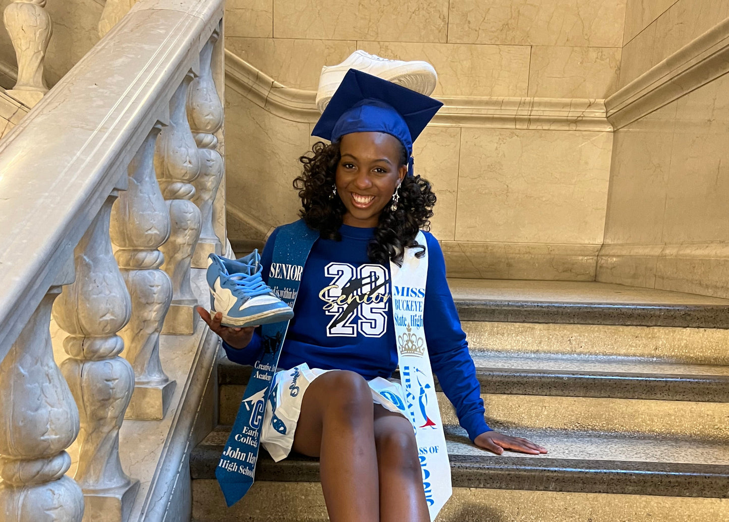 Full glitter graduation stole