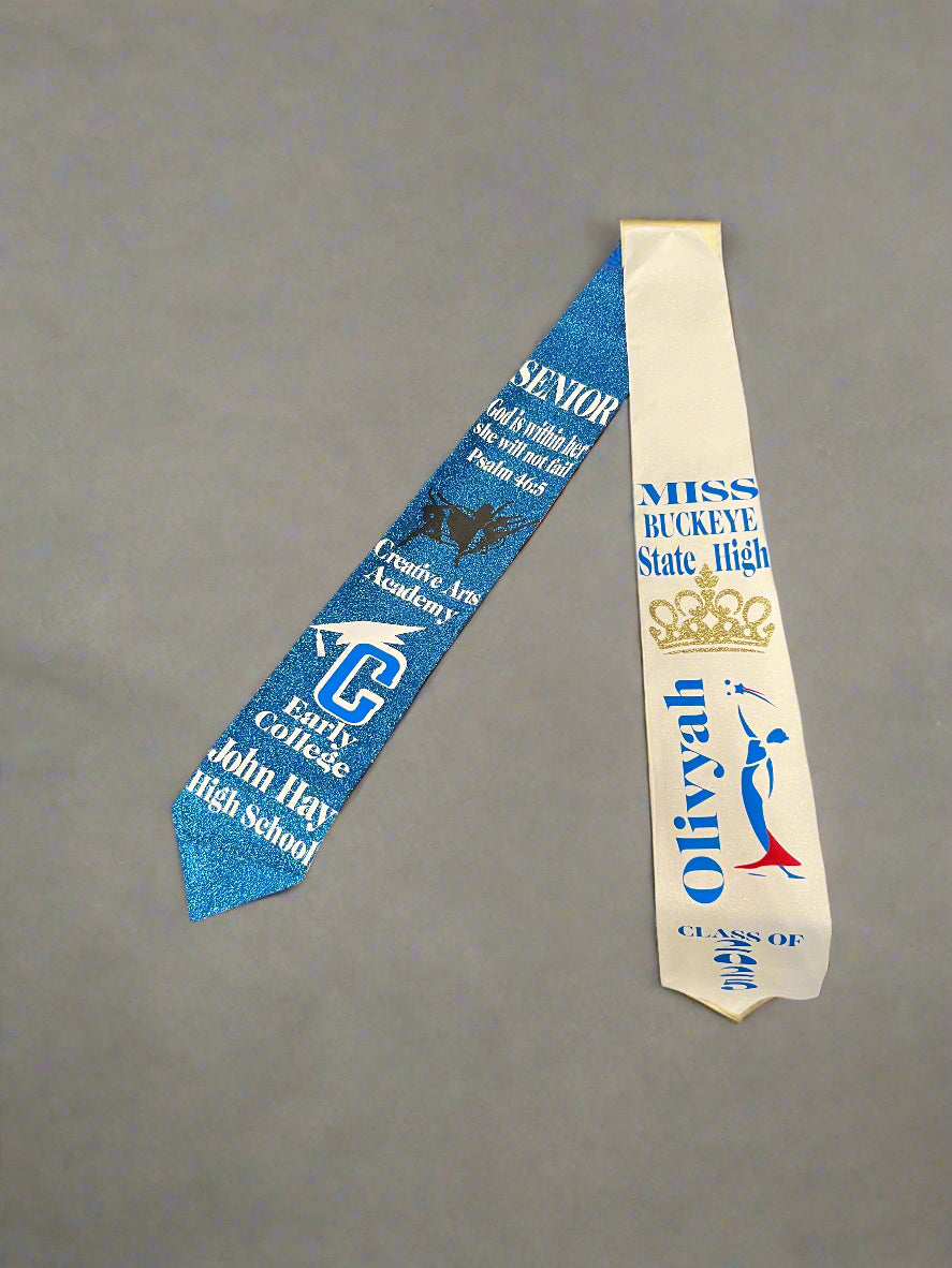 Full glitter graduation stole